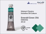 Farba olejna Maimeri Classico, kolor: Emerald Green 356, tuba 20 ml