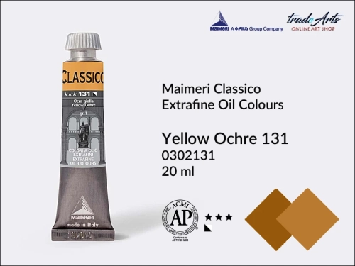 Maimeri Classico farby olejne bez wosków i wypełniaczy. Farby olejne Maimeri Classico wszystkie pojemności w sklepie tradearts.pl. Farby olejne Classico najtaniej - Sklep Plastyczny tradearts.pl.