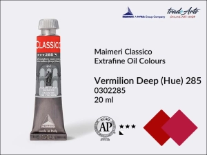 Farba olejna Maimeri Classico, kolor: Vermilion Deep imit. 285, tuba 20 ml