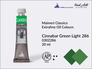 Farba olejna Maimeri Classico, kolor: Cinnabar Green Light 286, tuba 20 ml