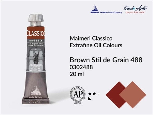 Maimeri Classico farby olejne bez wosków i wypełniaczy. Farby olejne Maimeri Classico wszystkie pojemności w sklepie tradearts.pl. Farby olejne Classico najtaniej - Sklep Plastyczny tradearts.pl.