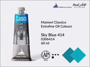 Farba olejna Maimeri Classico, kolor: Sky Blue 414, tuba 60 ml