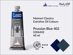 Farba olejna Maimeri Classico, kolor: Prussian Blue 402, tuba 60 ml