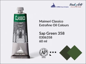 Farba olejna Maimeri Classico, kolor: Sap Green 358, tuba 60 ml