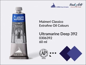 Farba olejna Maimeri Classico, kolor: Ultramarine Deep 392, tuba 60 ml