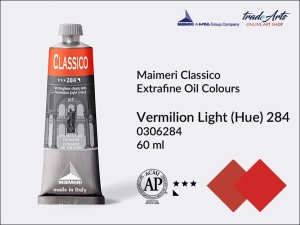 Farba olejna Maimeri Classico, kolor: Vermilion Light imit. 284, tuba 60 ml