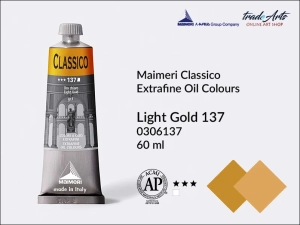 Farba olejna Maimeri Classico, kolor: Light Gold 137, tuba 60 ml  