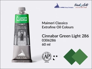 Farba olejna Maimeri Classico, kolor: Cinnabar Green Light 286, tuba 60 ml