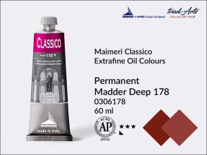 Farba olejna Maimeri Classico, kolor: Permanent Madder Deep 178, tuba 60 ml