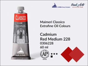 Farba olejna Maimeri Classico, kolor: Cadmium Red Medium 228, tuba 60 ml