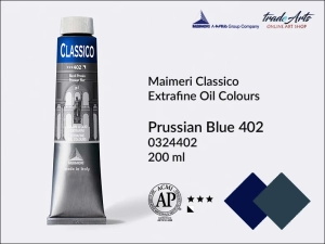 Farba olejna Maimeri Classico, kolor: Prussian Blue 402, tuba 200 ml