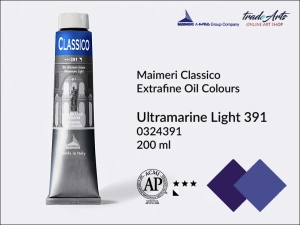 Farba olejna Maimeri Classico, kolor: Ultramarine Light 391, tuba 200 ml