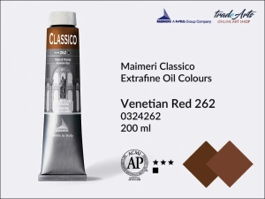 Farba olejna Maimeri Classico, kolor: Venetian Red 262, tuba 200 ml