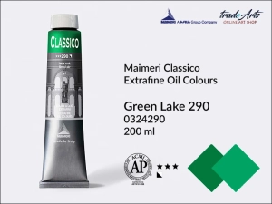 Farba olejna Maimeri Classico, kolor: Green Lake 290, tuba 200 ml