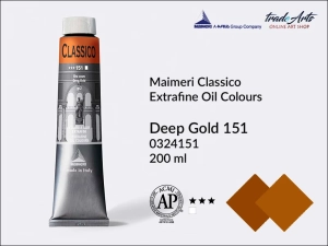 Farba olejna Maimeri Classico, kolor: Deep Gold 151, tuba 200 ml