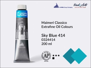 Farba olejna Maimeri Classico, kolor: Sky Blue 414, tuba 200 ml