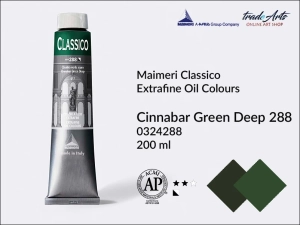 Farba olejna Maimeri Classico, kolor: Cinnabar Green Deep 288, tuba 200 ml
