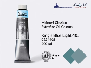 Farba olejna Maimeri Classico, kolor: King's Blue Light 405, tuba 200 ml