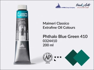 Farba olejna Maimeri Classico, kolor: Phthalo Blue-Green 410, tuba 200 ml