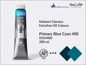 Farba olejna Maimeri Classico, kolor: Primary Blue Cyan 400, tuba 200 ml