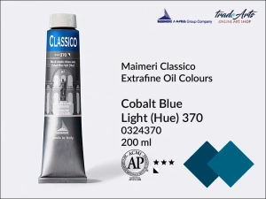 Farba olejna Maimeri Classico, kolor: Cobalt Blue Light imit. 370, tuba 200 ml