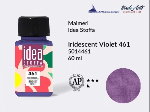Farba perłowa do barwienia i zdobienia tkanin Maimeri Idea Stoffa, kolor: Iridescent Violet 461, opak. 60 ml