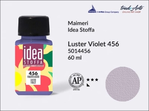 Farba błyszcząca do barwienia i zdobienia tkanin Maimeri Idea Stoffa, kolor: Luster Violet 456, opak. 60 ml