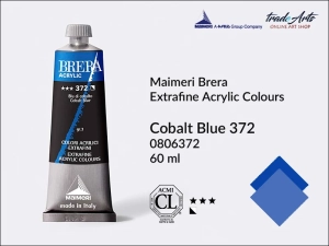 Farba akrylowa Maimeri Brera Acrylic, kolor: Cobalt Blue 372, tuba 60 ml