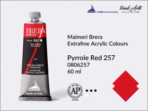 Farba akrylowa Maimeri Brera Acrylic, kolor: Pyrrole Red 257, tuba 60 ml