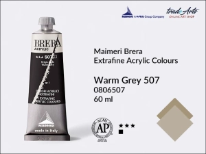 Farba akrylowa Maimeri Brera Acrylic, kolor: Warm Grey 507, tuba 60 ml