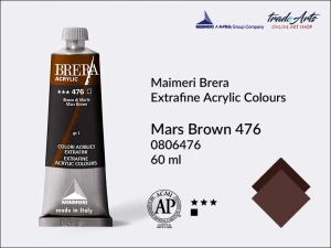 Farba akrylowa Maimeri Brera Acrylic, kolor: Mars Brown 476, tuba 60 ml
