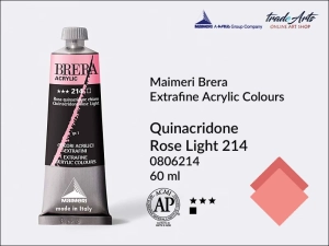 Farba akrylowa Maimeri Brera Acrylic, kolor: Quinacridone Rose Light 214, tuba 60 ml