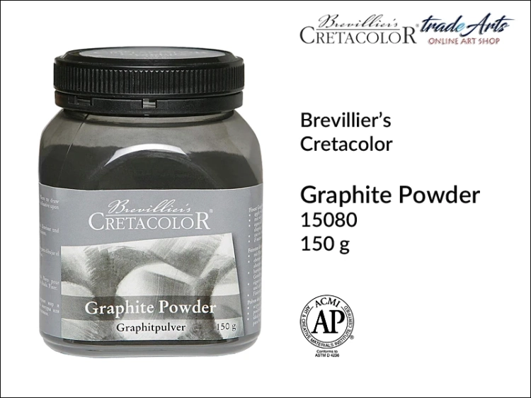 Grafit  w proszku 150 g Cretacolor Graphite Powder, Cretacolor Graphite Powder grafit w proszku 150 g, proszki artystyczne - grafit 150 g Cretacolor, grafit sproszkowany, grafit w proszku, proszki artystyczne, Graphite Powder, tradearts,