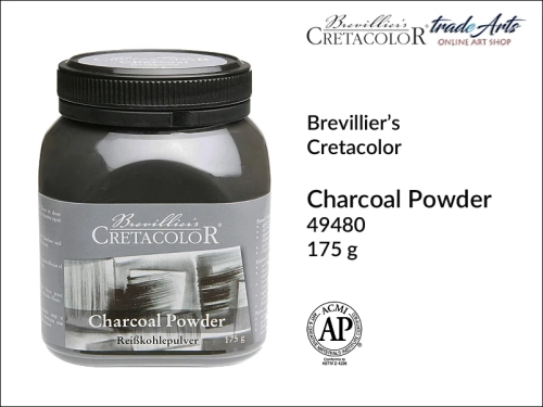 Węgiel  w proszku 175 g Cretacolor Charcoal Powder, Cretacolor Charcoal Powder węgiel w proszku 175 g, proszki artystyczne - węgiel 230 g Cretacolor Charcoal Powder, węgiel, węgiel w proszku, proszki artystyczne, Charcoal Powder, tradearts,