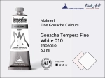 Farba gwaszowa Maimeri Tempera Fine, kolor: White 010, tuba 60 ml