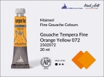 Farba gwaszowa Maimeri Tempera Fine, kolor: Orange Yellow 072, tuba 20 ml