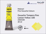 Farba gwaszowa Maimeri Tempera Fine, kolor: Lemon Yellow 100, tuba 20 ml