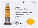 Farba gwaszowa Maimeri Tempera Fine, kolor: Deep Yellow 118, tuba 20 ml