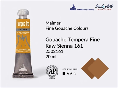 Farba gwaszowa Yellow Ochre 131 Maimeri Tempera Fine,  Maimeri Tempera Fine farba gwaszowa Yellow Ochre 131, farby temperowe Maimeri, farby gwaszowe Maimeri, gwasze, tempery, Maimeri Tempera Fine,