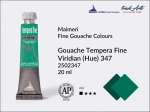 Farba gwaszowa Maimeri Tempera Fine, kolor: Viridian Hue 347, tuba 20 ml