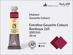 Farba gwaszowa Maimeri Gouache Extrafine, kolor: Bordeaux 165, tuba 20 ml 
