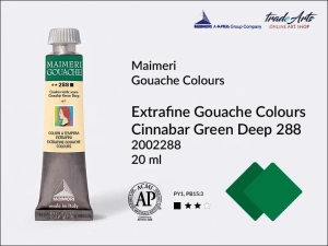 Farba gwaszowa Maimeri Gouache Extrafine, kolor: Cinnabar Green Deep 288, tuba 20 ml 