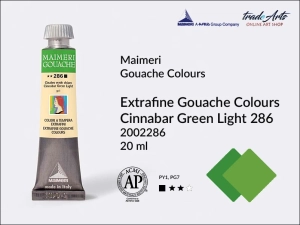 Farba gwaszowa Maimeri Gouache Extrafine, kolor: Cinnabar Green Light 286, tuba 20 ml 