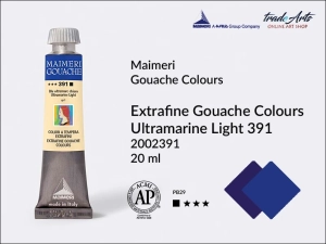 Farba gwaszowa Maimeri Gouache Extrafine, kolor: Ultramarine Light 391, tuba 20 ml  