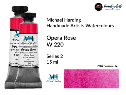 Michael Harding Professional Watercolours Opera Rose W 220 tuba 15 ml, farba akwarelowa Opera Rose W 220 Michael Harding, farby akwarelowe w tubach Michael Harding, akwarele Michael Harding, farba, farba akwarelowa,