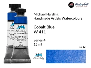 Farba akwarelowa Artists Watercolours Michael Harding, kolor: Cobalt Blue W 411, tuba 15 ml 