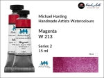 Farba akwarelowa Artists Watercolours Michael Harding, kolor: Magenta W 213, tuba 15 ml 