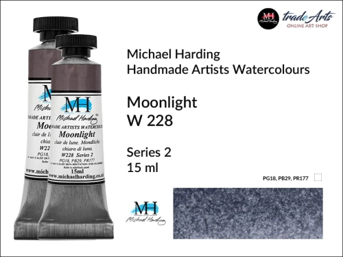 Michael Harding Artists Watercolours Moonlight W228 tuba 15 ml, farba akwarelowa Moonlight W228 Michael Harding, farby akwarelowe w tubach Michael Harding, akwarele Michael Harding, farba, farba akwarelowa,