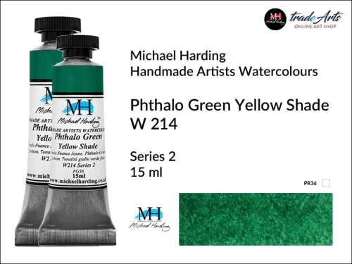 Michael Harding Artists Watercolours Phthalo Green YS W214 tuba 15 ml, farba akwarelowa w tubie Phthalo Green YS W214 Michael Harding, farby akwarelowe w tubach 20 ml Michael Harding, akwarele Michael Harding, farba, farba akwarelowa,