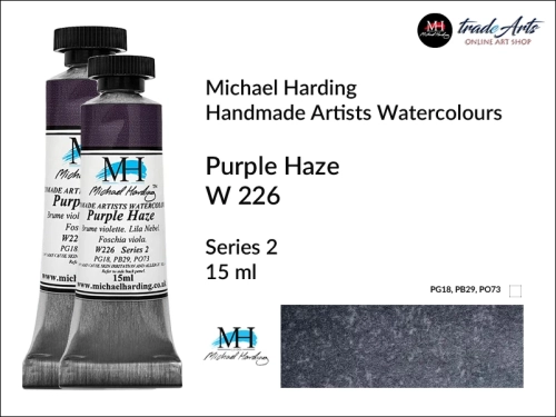 Michael Harding Artists Watercolours Purple Haze W226 tuba 15 ml, farba akwarelowa w tubie Purple Haze W226 Michael Harding, farby akwarelowe w tubach 15 ml Michael Harding, akwarele Michael Harding, farba, farba akwarelowa,